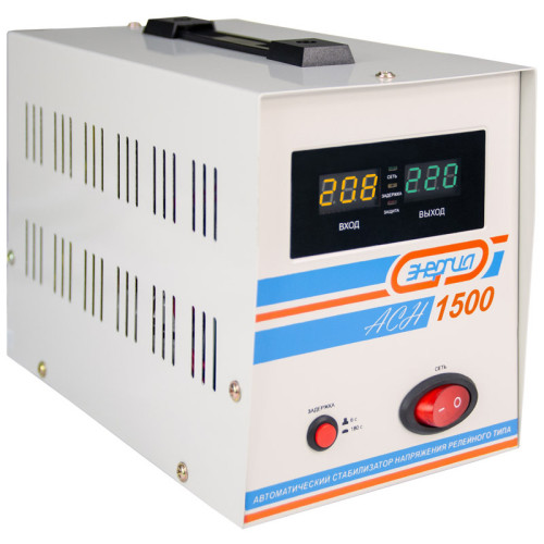 Стабилизатор АСН- 1500 ЭНЕРГИЯ с цифр. дисплеем/ Stabilizer ASN-1500 ENERGY with numbers. display Стабилизатор АСН- 1500 ЭНЕРГИЯ с цифр. дисплеем/ Stabilizer ASN-1500 ENERGY with numbers. display