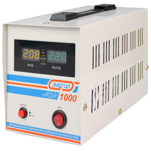 Стабилизатор АСН- 1000 ЭНЕРГИЯ с цифр. дисплеем/ Stabilizer ASN-1000 ENERGY with numbers. display Стабилизатор АСН- 1000 ЭНЕРГИЯ с цифр. дисплеем/ Stabilizer ASN-1000 ENERGY with numbers. display