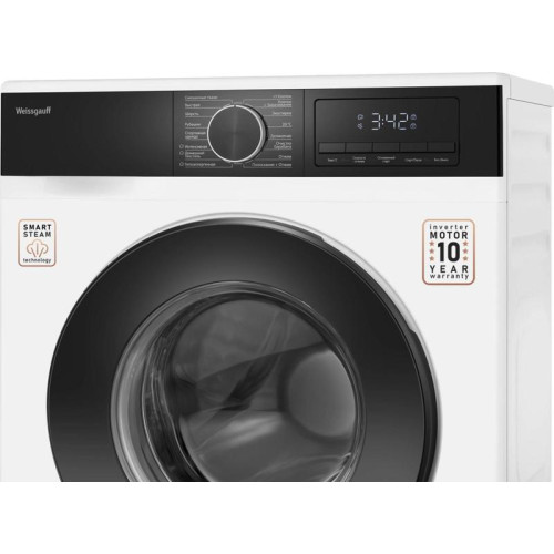 Стиральная машина Weissgauff WM 45610 Inverter Steam класс: A+++ загр.фронтальная макс.:6кг белый инвертор
