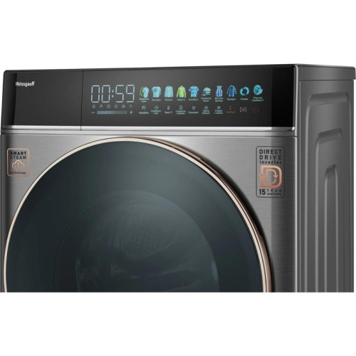 Стиральная машина Weissgauff WM 58411 Direct Drive Inverter Premium класс: A+++ загр.фронтальная макс.:11кг темно-серебристый