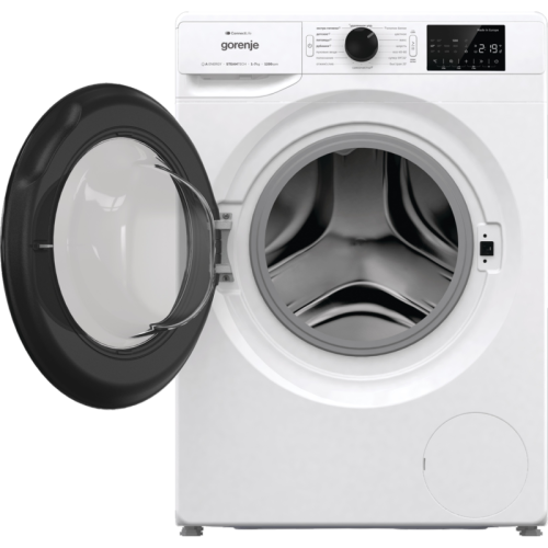 Стиральная машина GORENJE WPNEI72SA1SWIFI/C Узкая стиральная машина, 85x60x46.5, загрузка фронтальная, 7кг, до 1200 об/мин при отжиме, 15 программ, инверторный мотор, Wi-Fi, белая