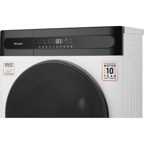 Стиральная машина Weissgauff WMD 46148 DC Inverter Steam класс: B загр.фронтальная макс.:8кг (с сушкой) белый инвертер