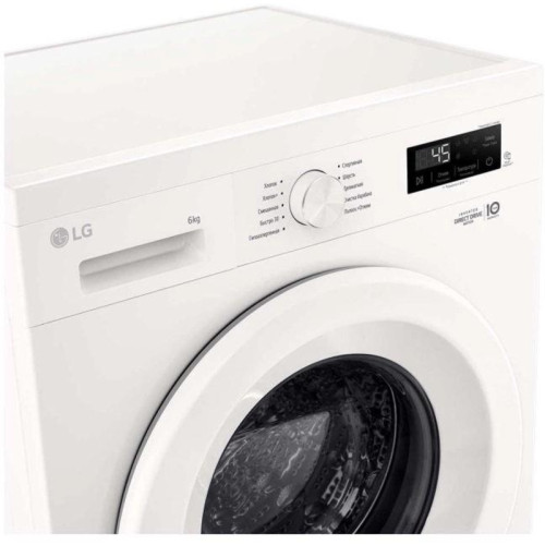 Стиральная машина LG F2Y1NS3W.ABWPCOM класс: A загр.фронтальная макс.:6кг белый инвертор Стиральная машина LG F2Y1NS3W.ABWPCOM класс: A загр.фронтальная макс.:6кг белый инвертор
