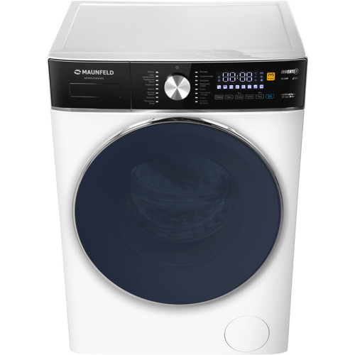 Стиральная машина Maunfeld MFWD14106WH03 с сушкой, фронтальная, 84.7х50х60 см, 10 кг, 1400 об.мин, белый цвет