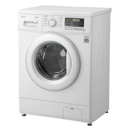 Стиральная машина LG F1296CDS0X класс: B загр.фронтальная макс.:6кг (с сушкой) белый инвертор