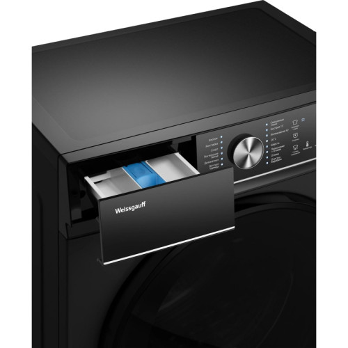 Стиральная машина Weissgauff WM 47147 DC Inverter Steam Black класс: A+++ загр.фронтальная макс.:7кг черный инвертор