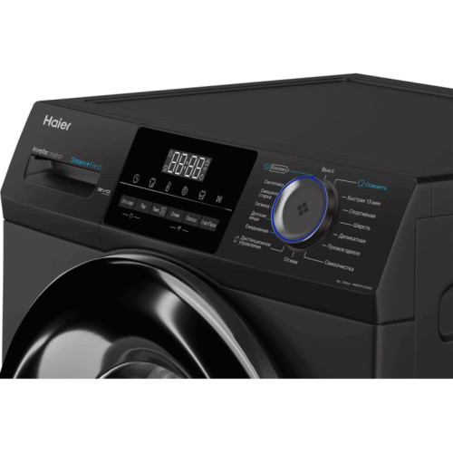 Стиральная машина Haier HW80-BP12929DE класс: A+++ загр.фронтальная макс.:8кг черный инвертор