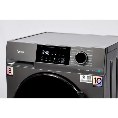 Стиральная машина MIDEA/ Стиральная машина MIDEA, SOLAR Series, фронтальная, загрузка 8 кг, 15 программ, 1400 об/мин, инверторный мотор, стирка с паром, электронное управление (Full Touch-панель) + управление через приложение MSmartHome, UV-обработка, цве