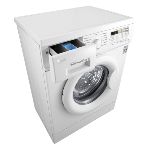 Стиральная машина LG F10B8MD класс: A загр.фронтальная макс.:5.5кг белый инвертер