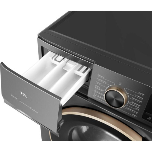 Стиральная машина TCL TWRP-1108W12G2 класс: A+++ загр.фронтальная макс.:8кг серый инвертор