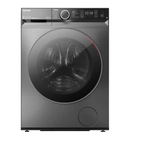 Стиральная машина с функцией сушки Toshiba/ Стиральная машина с функцией сушки Toshiba, ВхШхГ 850х595х615 мм, загрузка 10/7 кг, 12 программ, 1400 об/мин, инверторный мотор, технологии UltraFineBubbles, Great Waves, CycloneMix, очистка люка Door Spray, эле