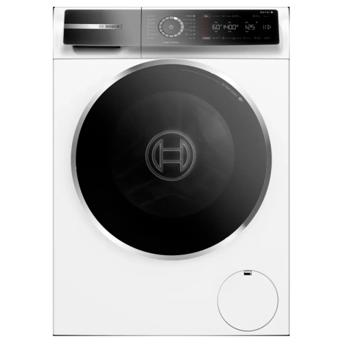 Отдельностоящая стиральная машина BOSCH WGB24400ME 8-Series,полноразмерная стиральная машина,загрузка 9кг, 1400 об/мин.,габариты:845 x 598 x 590 мм., мотор EcoSilence Drive, 4D Wash System,Easy Start Guide,AquaStop®, цвет белый