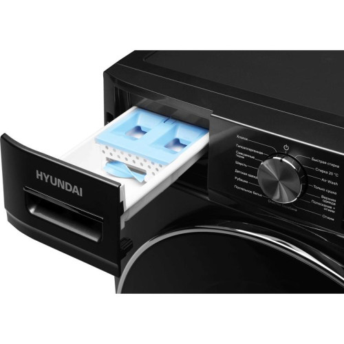 Стиральная машина Hyundai WFD8401 класс: B загр.фронтальная макс.:8кг (с сушкой) темно-серый инвертер