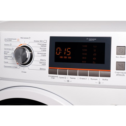 Стиральная машина Weissgauff WMD 6160 D класс: A загр.фронтальная макс.:10кг (с сушкой) белый инвертер