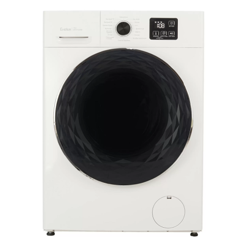 Отдельностоящая стиральная машина EVELUX, загрузка 10 кг, 1200 об/мин, электронное управление, дисплей, 