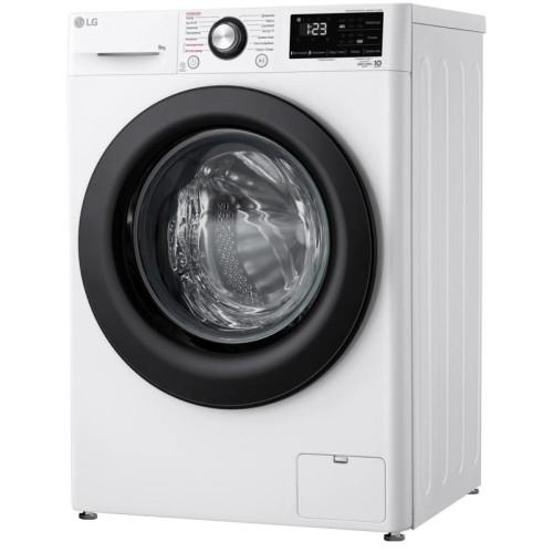 Стиральная машина LG F2V3PS6W класс: A загр.фронтальная макс.:8кг белый инвертер