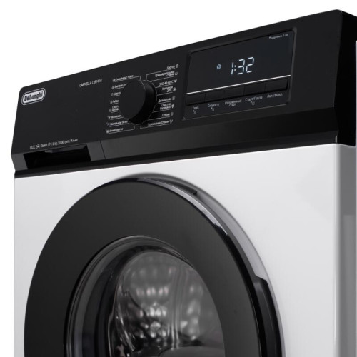 Стиральная машина Delonghi/ Стиральная машина Delonghi, глубина 45 см, 1000 об/мин, загрузка 6 кг, 16 программ, инверторный BLDC мотор, LED дисплей, электронное управление, отсрочка запуска, пар, дозагрузка белья, очистка барабана, энергоэффективность А++