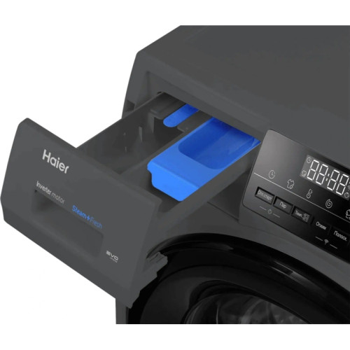 Стиральная машина Haier HW80-BP12929DE класс: A+++ загр.фронтальная макс.:8кг черный инвертор