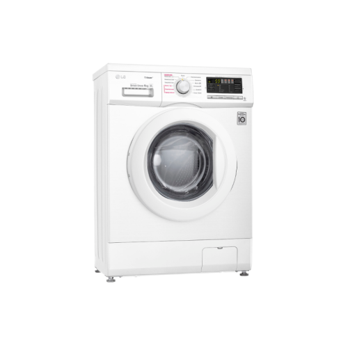 Стиральная машина LG/ Стиральная машина LG, отдельностоящая, ВхШхГ 850х600х360 мм, загрузка 4 кг, 1000 об/мин, LED дисплей, инверторный мотор с прямым приводом, пар, отсрочка старта, энергоэффективность А, цвет белый