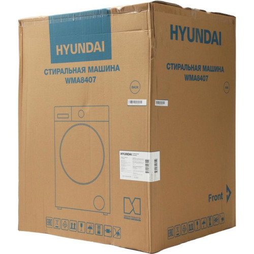 Стиральная машина Hyundai WMA8407 класс: A+++ загр.фронтальная макс.:8кг темно-серый инвертер