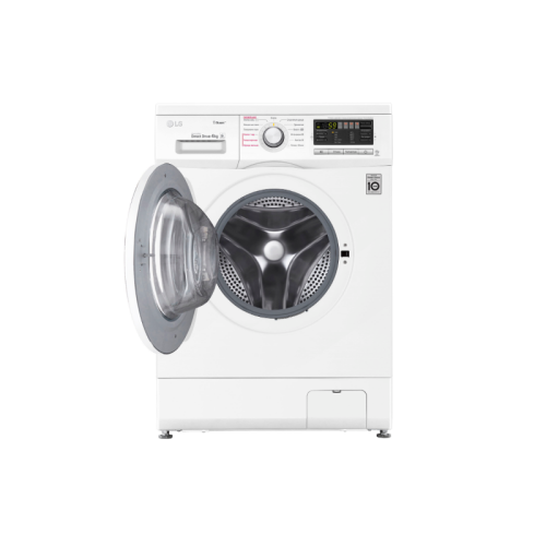 Стиральная машина LG/ Стиральная машина LG, отдельностоящая, ВхШхГ 850х600х360 мм, загрузка 4 кг, 1000 об/мин, LED дисплей, инверторный мотор с прямым приводом, пар, отсрочка старта, энергоэффективность А, цвет белый