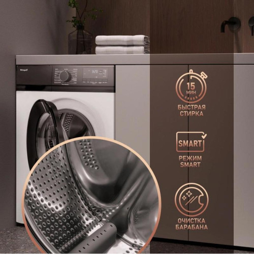 Стиральная машина Weissgauff WM 45106 Steam класс: A+ загр.фронтальная макс.:6кг белый Стиральная машина Weissgauff WM 45106 Steam класс: A+ загр.фронтальная макс.:6кг белый