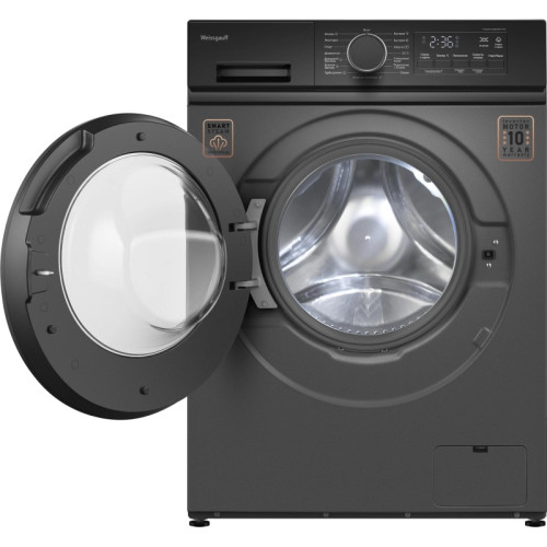 Стиральная машина Weissgauff WM 48128 Inverter Steam класс: A+++ загр.фронтальная макс.:8кг темно-серый инвертор
