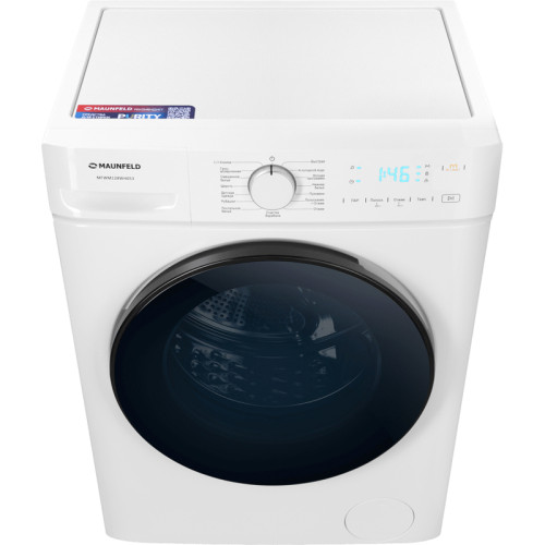 Стиральная машина Maunfeld/ Стиральная машина с инвертором и паром MAUNFELD MFWM128WH053, Габариты (В х Ш х Г), см 85 х 60 х 52.5, загрузка 7.5 кг, 1200 об/мин, 15 режимов, электронное управление, автобалансировка, узкая, фронтальная, дополнительное полос