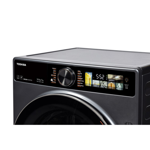 Стиральная машина Toshiba/ Стиральная машина Toshiba, ВхШхГ 850х595х580 мм, 10 кг, 12 программ, 1400 об/мин, инверторный мотор, технологии UltraFineBubbles, Great Waves, CycloneMix, очистка люка Door Spray, электронное управление (Touch-панель + программа