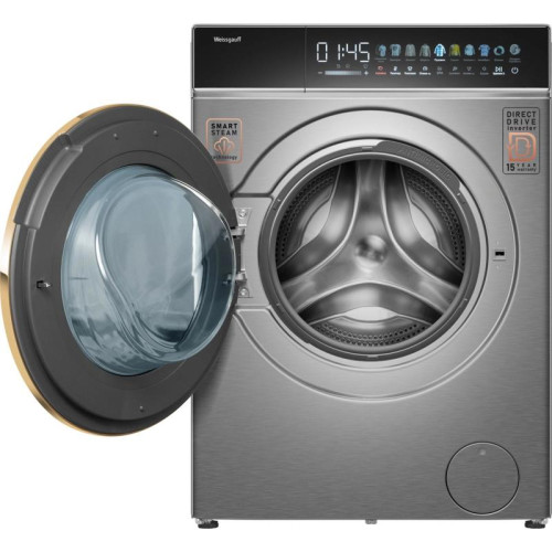 Стиральная машина Weissgauff WMD 58411 Direct Drive Inverter Premium Steam Stee загр.фронтальная макс.:11кг (с сушкой) нержавеющая сталь