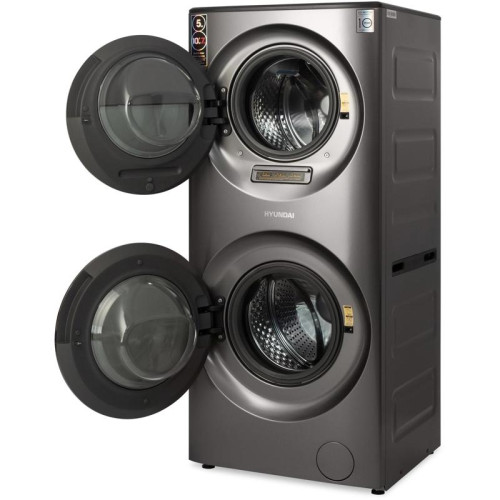 Стиральная машина Hyundai Proxima WMD9424 класс: A+++ загр.фронтальная макс.:15кг (с сушкой) темно-серебристый