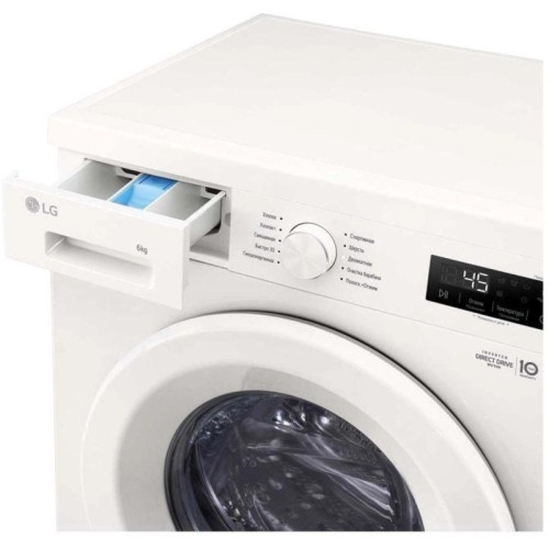 Стиральная машина LG F2Y1NS3W.ABWPCOM класс: A загр.фронтальная макс.:6кг белый инвертор Стиральная машина LG F2Y1NS3W.ABWPCOM класс: A загр.фронтальная макс.:6кг белый инвертор