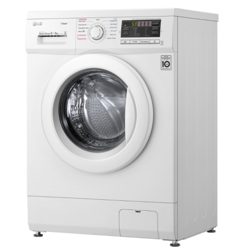 Стиральная машина LG F1296CDS0X класс: B загр.фронтальная макс.:6кг (с сушкой) белый инвертор