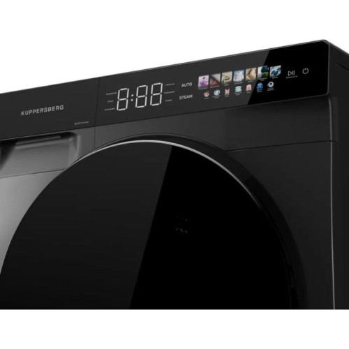 Стиральная машина KUPPERSBERG/ Стиральная машина KUPPERSBERG, High-Tech, загрузка 12 кг, 16 программ, 1200 об/мин. сенсорное управление, инверторный двигатель, функция пара, отложенный старт, самодиагностика, блокировка от детей, энергоэффективность А+++,