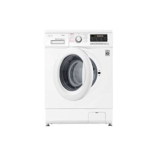 Стиральная машина LG/ Стиральная машина LG, отдельностоящая, ВхШхГ 850х600х360 мм, загрузка 4 кг, 1000 об/мин, LED дисплей, инверторный мотор с прямым приводом, пар, отсрочка старта, энергоэффективность А, цвет белый