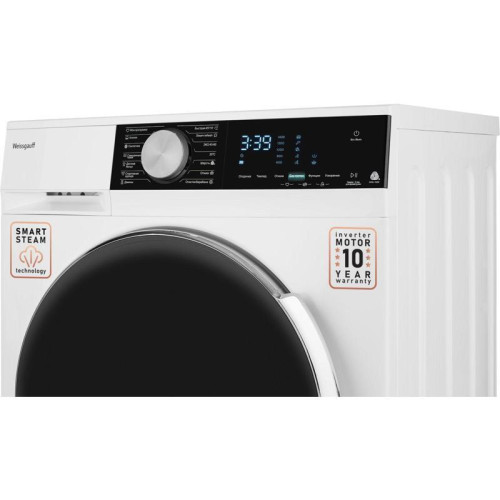Стиральная машина Weissgauff WM 47147 DC Inverter Steam класс: A загр.фронтальная макс.:7кг белый инвертор