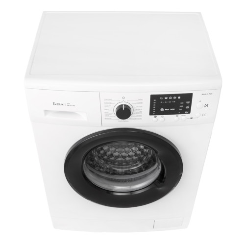 Отдельностоящая стиральная машина Evelux с фронтальной загрузкой 7 кг,отжим 1400 об/мин,цифровой дисплей, 15 программ, энергопотребление А+++