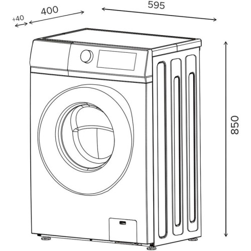 Стиральная машина Lex LWM06010BLIDsmall класс: A+++ загр.фронтальная макс.:6кг белый инвертер