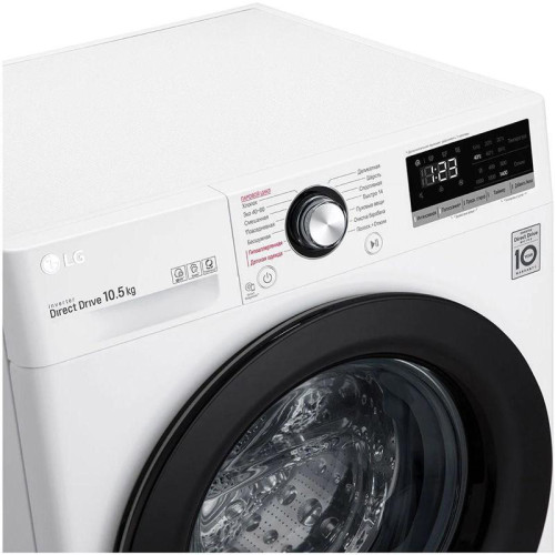 Стиральная машина LG TW4V3RS6W класс: A загр.фронтальная макс.:10.5кг белый инвертер