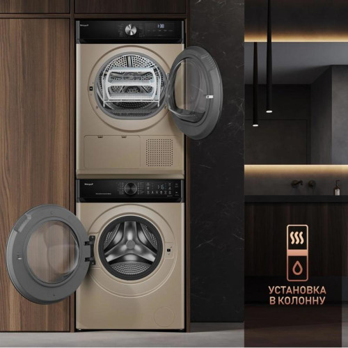 Стиральная машина Weissgauff WM 59411 Direct Drive Inverter Steam Champagne класс: A+++ загр.фронтальная макс.:11кг золотистый инвертор