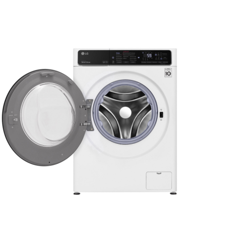 Стиральная машина LG/ Стиральная машина LG, отдельностоящая, ВхШхГ 850х600х455 мм, загрузка 7 кг, 1200 об/мин, LED дисплей, технология AI DD, дозагрузка белья, пар, инверторный мотор с прямым приводом, отсрочка старта, энергоэффективность А, цвет белый