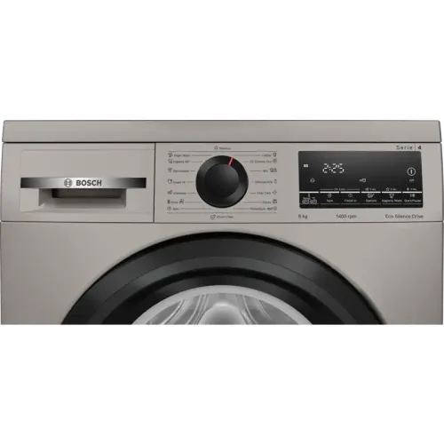 Отдельностоящая стиральная машина BOSCH WLS2846SME Serie 4, отдельностоящая стиральная машина, 850x595x470 мм,1400 об/мин,загрузка 8 кг, дисплей,таймер,класс энергоэффективности А+++,цвет серебристый. Пр-во Китай