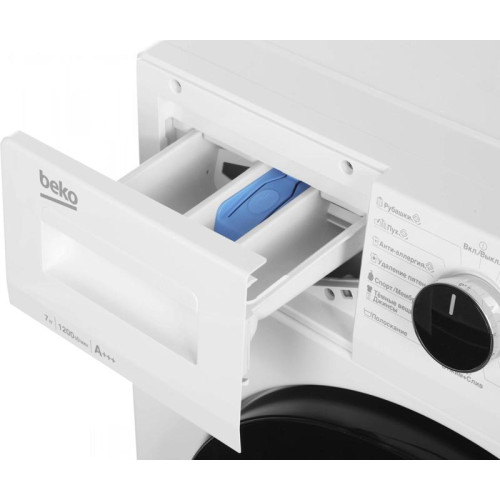Стиральная машина Beko WSPE7612W класс: A загр.фронтальная макс.:7кг белый инвертер