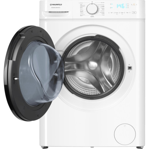 Стиральная машина Maunfeld/ Стиральная машина с инвертором и паром MAUNFELD MFWM128WH053, Габариты (В х Ш х Г), см 85 х 60 х 52.5, загрузка 7.5 кг, 1200 об/мин, 15 режимов, электронное управление, автобалансировка, узкая, фронтальная, дополнительное полос