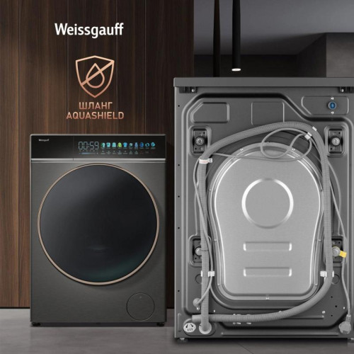 Стиральная машина Weissgauff WM 58411 Direct Drive Inverter Premium класс: A+++ загр.фронтальная макс.:11кг темно-серебристый