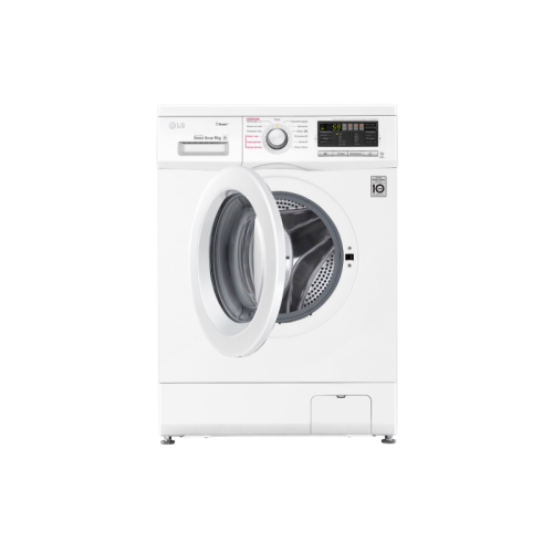 Стиральная машина LG/ Стиральная машина LG, отдельностоящая, ВхШхГ 850х600х360 мм, загрузка 4 кг, 1000 об/мин, LED дисплей, инверторный мотор с прямым приводом, пар, отсрочка старта, энергоэффективность А, цвет белый