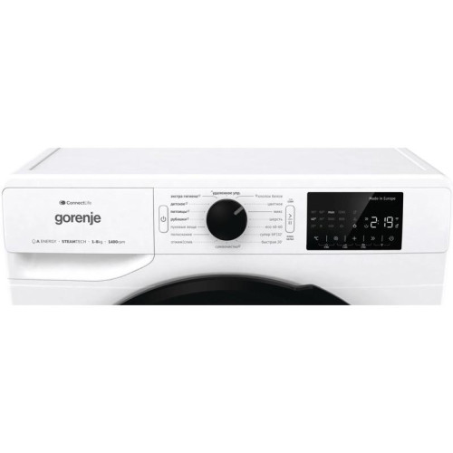 Стиральная машина Gorenje WGPNEI84A1SW класс: A-30% загр.фронтальная макс.:8кг белый