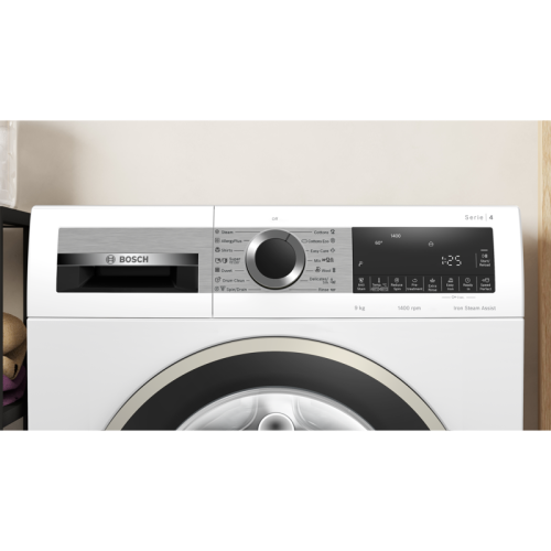 Отдельностоящая стиральная машина BOSCH WGA24400ME 85/60см,1400 об/мин,защита от детей,загрузка 9 кг, дисплей,таймер,класс энергоэффективности А+++,цвет белый