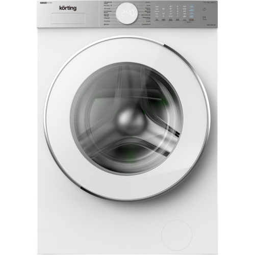 Стиральная машина KORTING/ Стиральная машина KORTING, отдельностоящая, глубина 53 см, загрузка 8 кг, 1400 об/мин, 16 программ, сенсорное управление, инверторный двигатель, отложенный старт, цифровой дисплей, энергоэффективность А+++, цвет белый