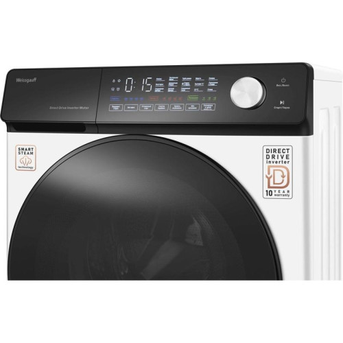 Стиральная машина Weissgauff WM 45127 Steam Direct Drive класс: A+++ загр.фронтальная макс.:7кг белый инвертер